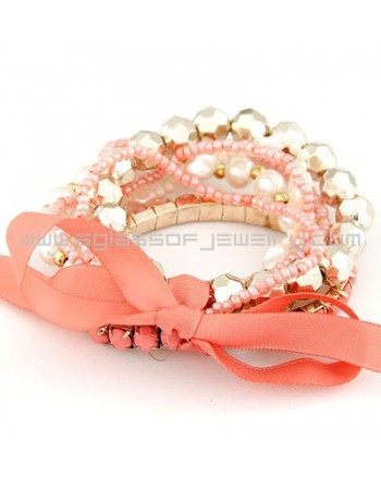 Sweet Big Bow Beaded set